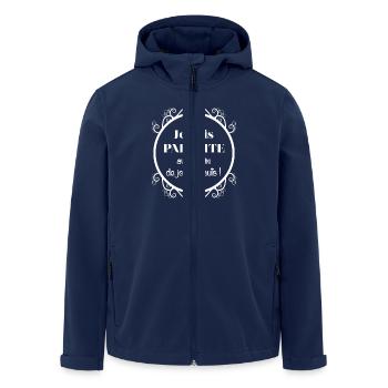 Je suis parfaite en blanc - Veste softshell homme en polyester recyclé Stanley/Stella - marine - Devant - AI Model Male 185 light (185cm)