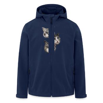 DES BISOUS - Veste softshell homme en polyester recyclé Stanley/Stella - marine - Devant - AI Model Male 185 light (185cm)