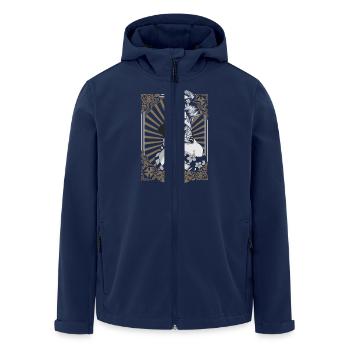 Zombie Geisha - Men’s Recycled Softshell Jacket by Stanley/Stella - navy - Front - AI Model Male 185 light (185cm)