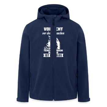 Czechoslovakian Wolfdog - Men’s Recycled Softshell Jacket by Stanley/Stella - navy - Front - AI Model Male 185 light (185cm)