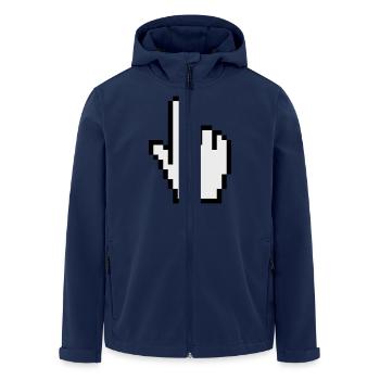 pointer / cursor - Recycelte Männer Softshell-Jacke von Stanley/Stella - Navy - Vorne - AI Model Male 185 light (185cm)