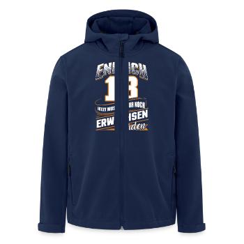 18 Jahre Geburtstag Geburtstag Erwachsenen - Recycelte Männer Softshell-Jacke von Stanley/Stella - Navy - Vorne - AI Model Male 185 light (185cm)