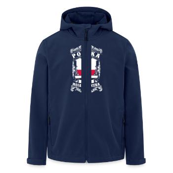 Polska - Poland - Polen - Veste softshell homme en polyester recyclé Stanley/Stella - marine - Devant - AI Model Male 185 light (185cm)