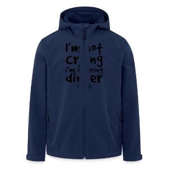 I m not crying i m ordering dinner - Recycelte Männer Softshell-Jacke von Stanley/Stella - Navy - Vorne - AI Model Male 185 light (185cm)