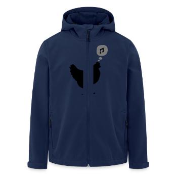 chicken - Recycelte Männer Softshell-Jacke von Stanley/Stella - Navy - Vorne - AI Model Male 185 light (185cm)