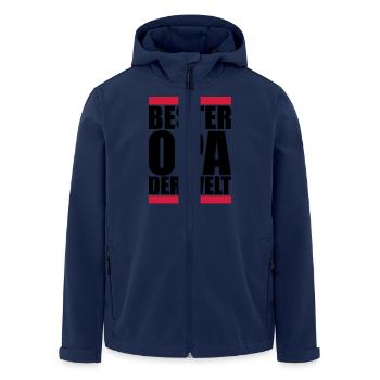 Papy - Veste softshell homme en polyester recyclé Stanley/Stella - marine - Devant - AI Model Male 185 light (185cm)