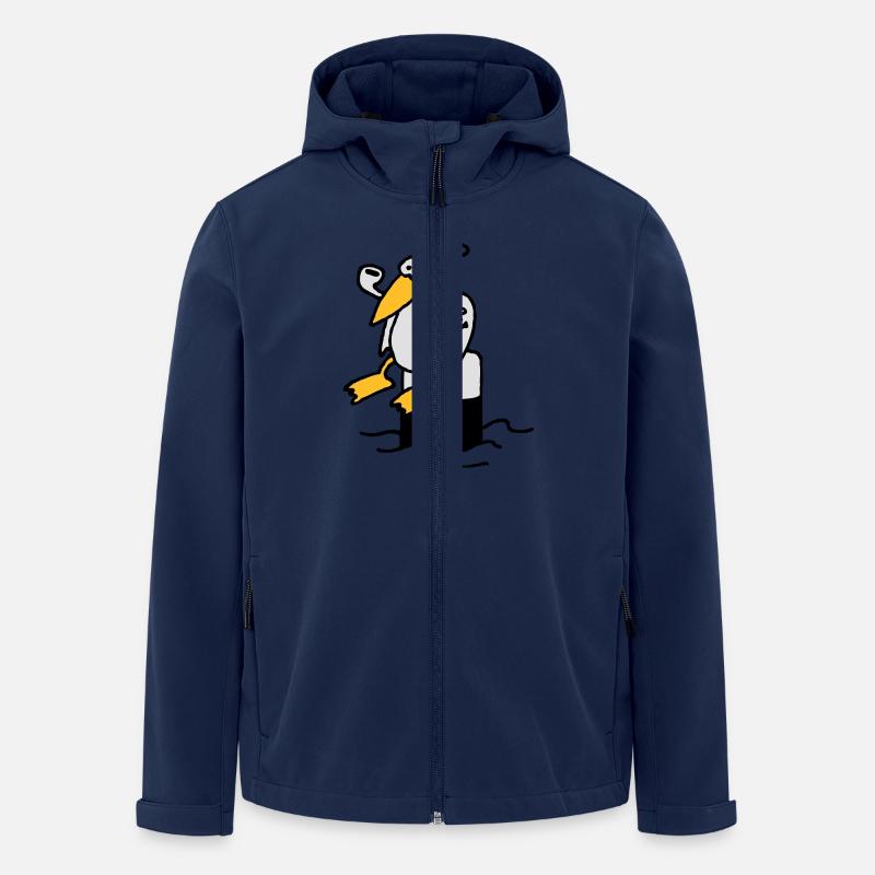 moewe_am_hafen_3c - Recycelte Männer Softshell-Jacke von Stanley/Stella - Navy