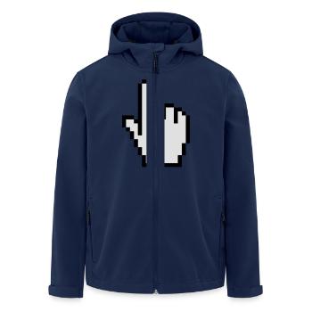 Mouse pointer - Veste softshell homme en polyester recyclé Stanley/Stella - marine - Devant - AI Model Male 185 light (185cm)