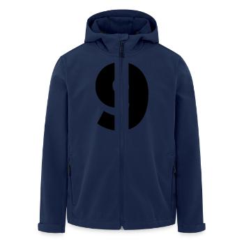 9. - Recycelte Männer Softshell-Jacke von Stanley/Stella - Navy - Vorne - AI Model Male 185 light (185cm)