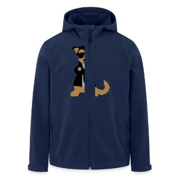 Bodyguard Lumpi - Recycelte Männer Softshell-Jacke von Stanley/Stella - Navy - Vorne - AI Model Male 185 light (185cm)