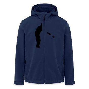 Boule - Recycelte Männer Softshell-Jacke von Stanley/Stella - Navy - Vorne - AI Model Male 185 light (185cm)