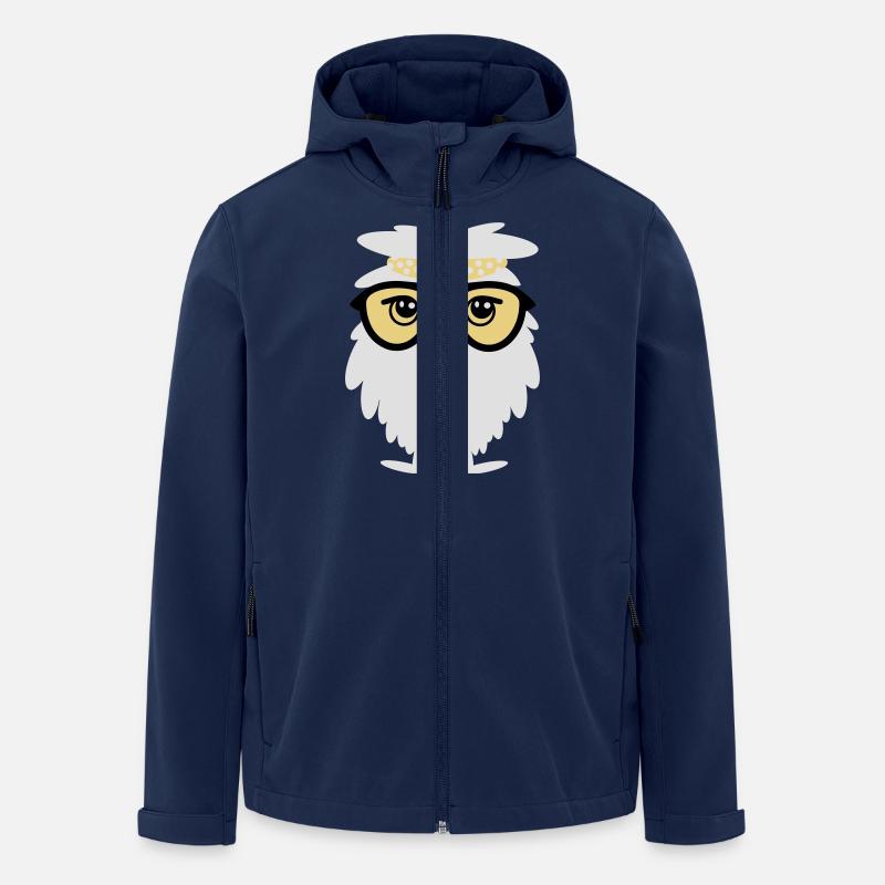 Weise Eule - Recycelte Männer Softshell-Jacke von Stanley/Stella - Navy