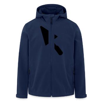 Maurer - Recycelte Männer Softshell-Jacke von Stanley/Stella - Navy - Vorne - AI Model Male 185 light (185cm)