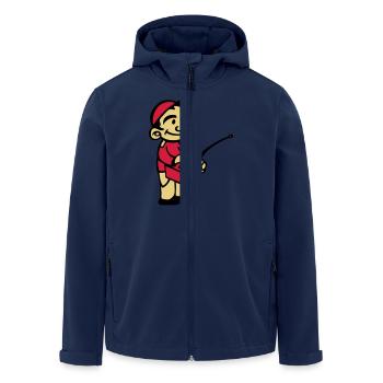 model rc child using model radio control - Men’s Recycled Softshell Jacket by Stanley/Stella - navy - Front - AI Model Male 185 light (185cm)
