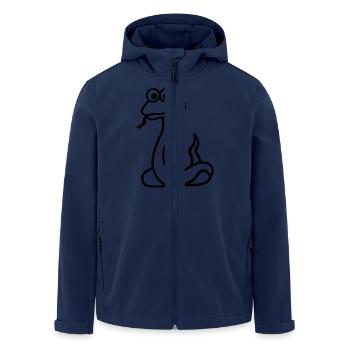 Schlange - Recycelte Männer Softshell-Jacke von Stanley/Stella - Navy - Vorne - AI Model Male 185 light (185cm)