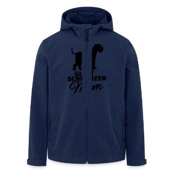 Riesenschnauzer - Recycelte Männer Softshell-Jacke von Stanley/Stella - Navy - Vorne - AI Model Male 185 light (185cm)