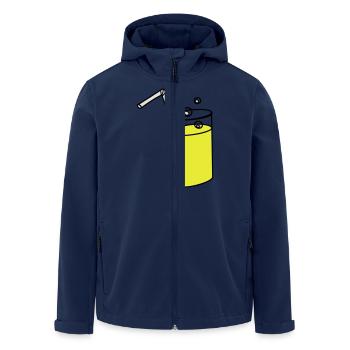 Brause - Recycelte Männer Softshell-Jacke von Stanley/Stella - Navy - Vorne - AI Model Male 185 light (185cm)