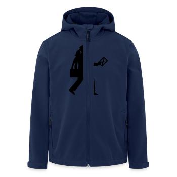 Mailwoman - Men’s Recycled Softshell Jacket by Stanley/Stella - navy - Front - AI Model Male 185 light (185cm)