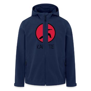 Karate / Karateka / Martial Arts / Fight - Recycelte Männer Softshell-Jacke von Stanley/Stella - Navy - Vorne - AI Model Male 185 light (185cm)