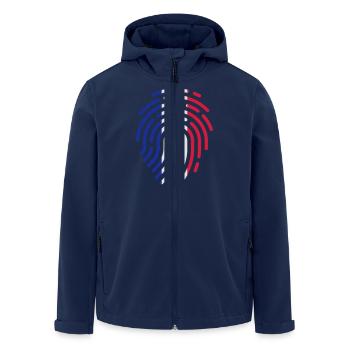 France Français Française French Frankreich - Recycelte Männer Softshell-Jacke von Stanley/Stella - Navy - Vorne - AI Model Male 185 light (185cm)