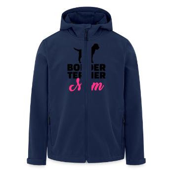 Border Terrier - Men’s Recycled Softshell Jacket by Stanley/Stella - navy - Front - AI Model Male 185 light (185cm)