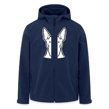 Bullterrier - Recycelte Männer Softshell-Jacke von Stanley/Stella - Navy - Vorne - AI Model Male 185 light (185cm)