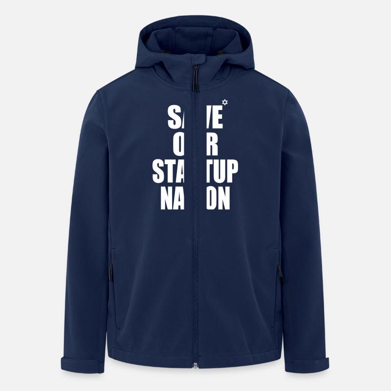 save our startup nation - Men’s Recycled Softshell Jacket by Stanley/Stella - navy