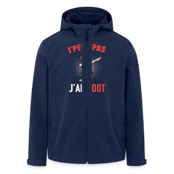 J Peux Pas J Ai Foot Football Enfant Garçon - Veste softshell homme en polyester recyclé Stanley/Stella - marine - Devant - AI Model Male 185 light (185cm)