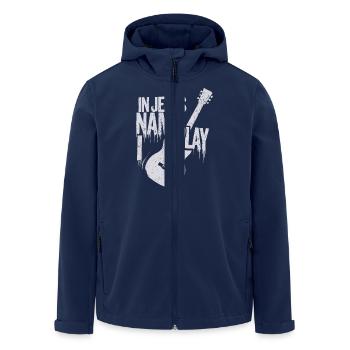 Message of faith through guitar music - Men’s Recycled Softshell Jacket by Stanley/Stella - navy - Front - AI Model Male 185 light (185cm)