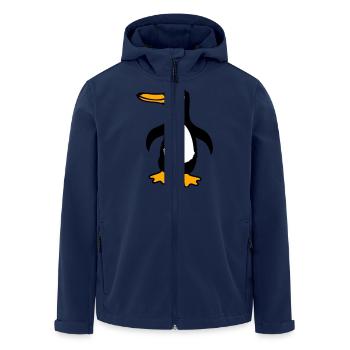 Penguin Cute Baby Child Toddler Happy Cool - Men’s Recycled Softshell Jacket by Stanley/Stella - navy - Front - AI Model Male 185 light (185cm)