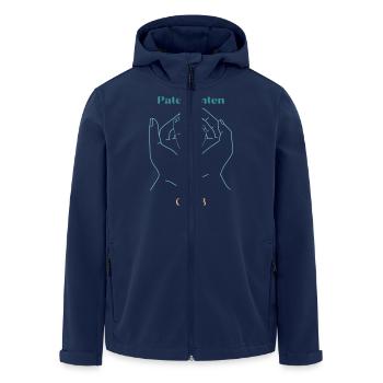 Patentanten Club - Recycelte Männer Softshell-Jacke von Stanley/Stella - Navy - Vorne - AI Model Male 185 light (185cm)