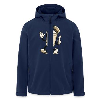 Tasse à glace bande dessinée - Veste softshell homme en polyester recyclé Stanley/Stella - marine - Devant - AI Model Male 185 light (185cm)