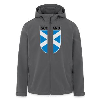 Scotland Coat of Arms - Men’s Recycled Softshell Jacket by Stanley/Stella - anthracite - Front - AI Model Male 185 light (185cm)