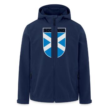 Scotland Coat of Arms - Men’s Recycled Softshell Jacket by Stanley/Stella - navy - Front - AI Model Male 185 light (185cm)