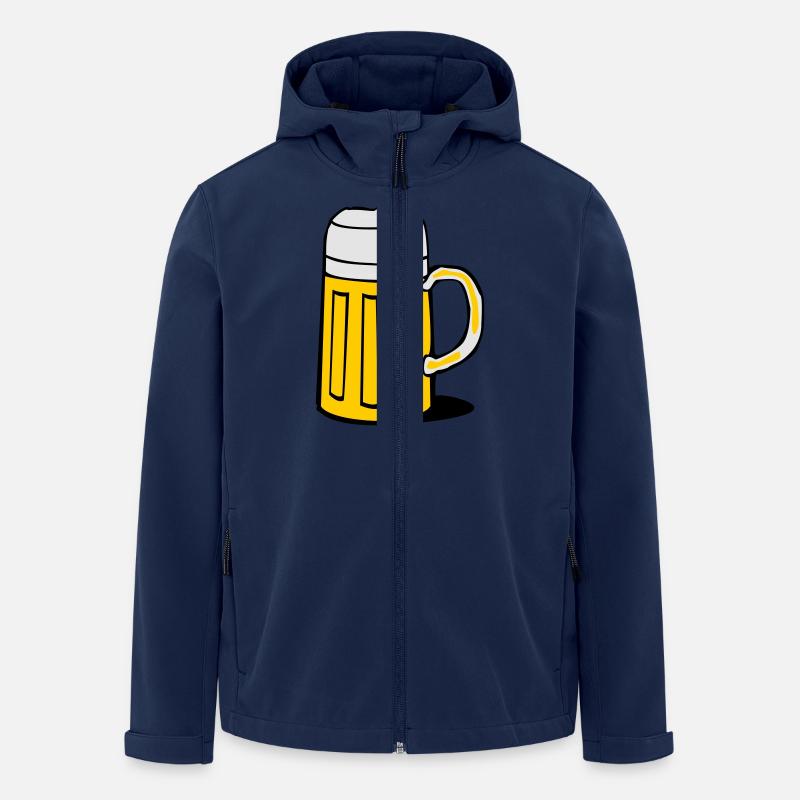 bier - Veste softshell homme en polyester recyclé Stanley/Stella - marine