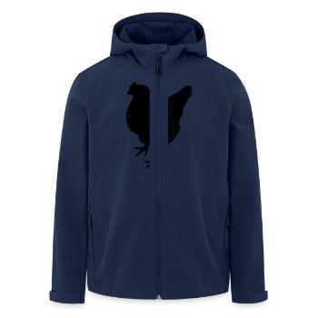 chicken - Recycelte Männer Softshell-Jacke von Stanley/Stella - Navy - Vorne - AI Model Male 185 light (185cm)
