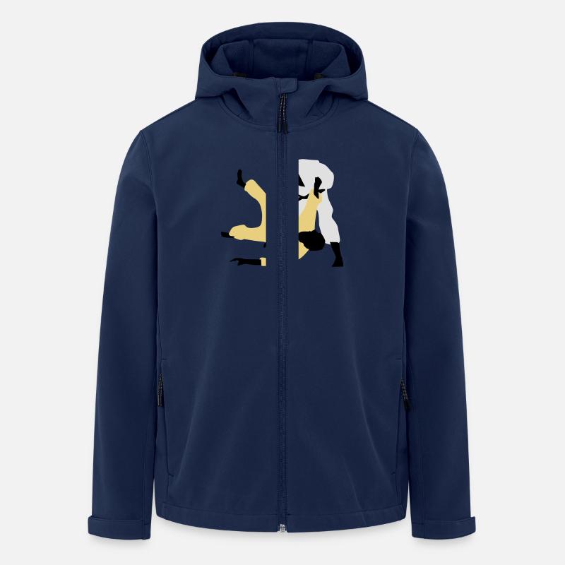 judo_a_3c - Veste softshell homme en polyester recyclé Stanley/Stella - marine