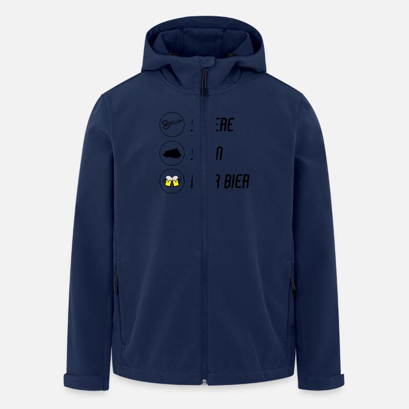  / schnick schnack schnuck - Recycelte Männer Softshell-Jacke von Stanley/Stella - Navy