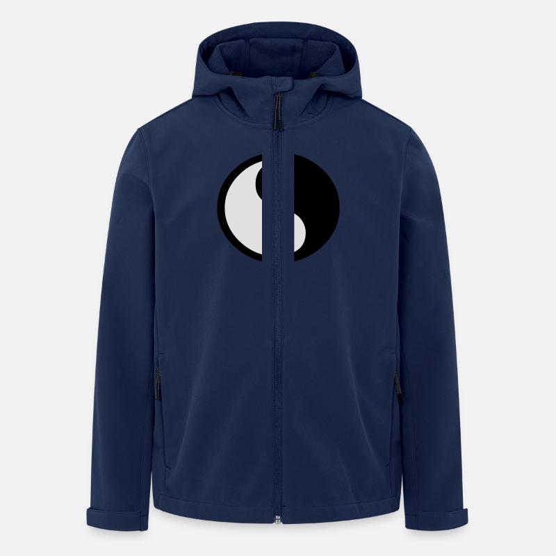 Yin und Yang (V) - Recycelte Männer Softshell-Jacke von Stanley/Stella - Navy