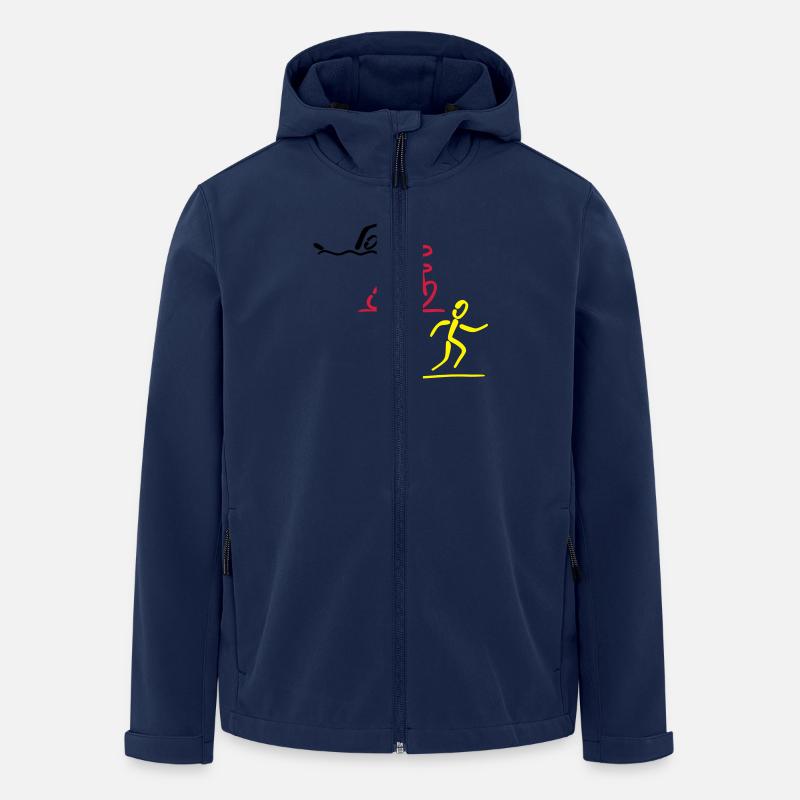 Triathlon - Recycelte Männer Softshell-Jacke von Stanley/Stella - Navy