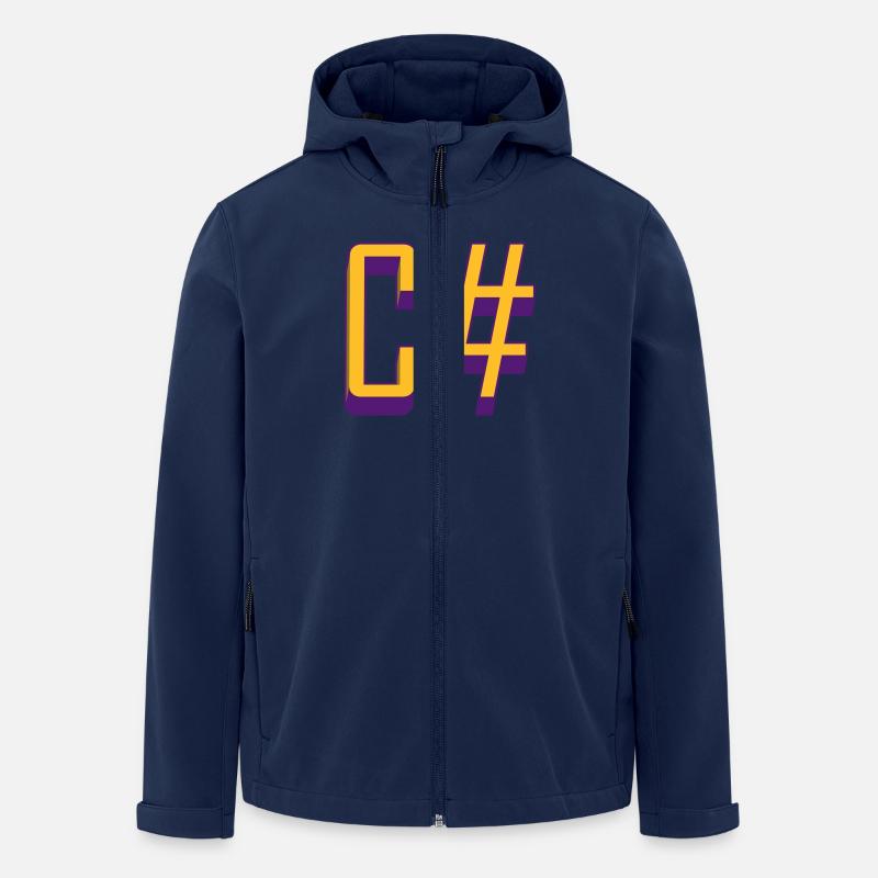 Programmiersprachen: C # / C sharp (Classic) - Recycelte Männer Softshell-Jacke von Stanley/Stella - Navy