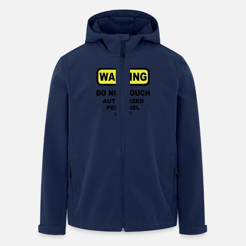 warning humor - Recycelte Männer Softshell-Jacke von Stanley/Stella - Navy