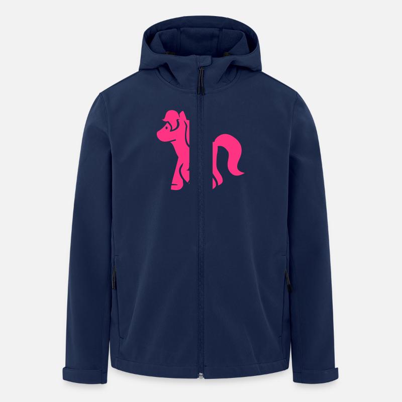 Pony - Recycelte Männer Softshell-Jacke von Stanley/Stella - Navy