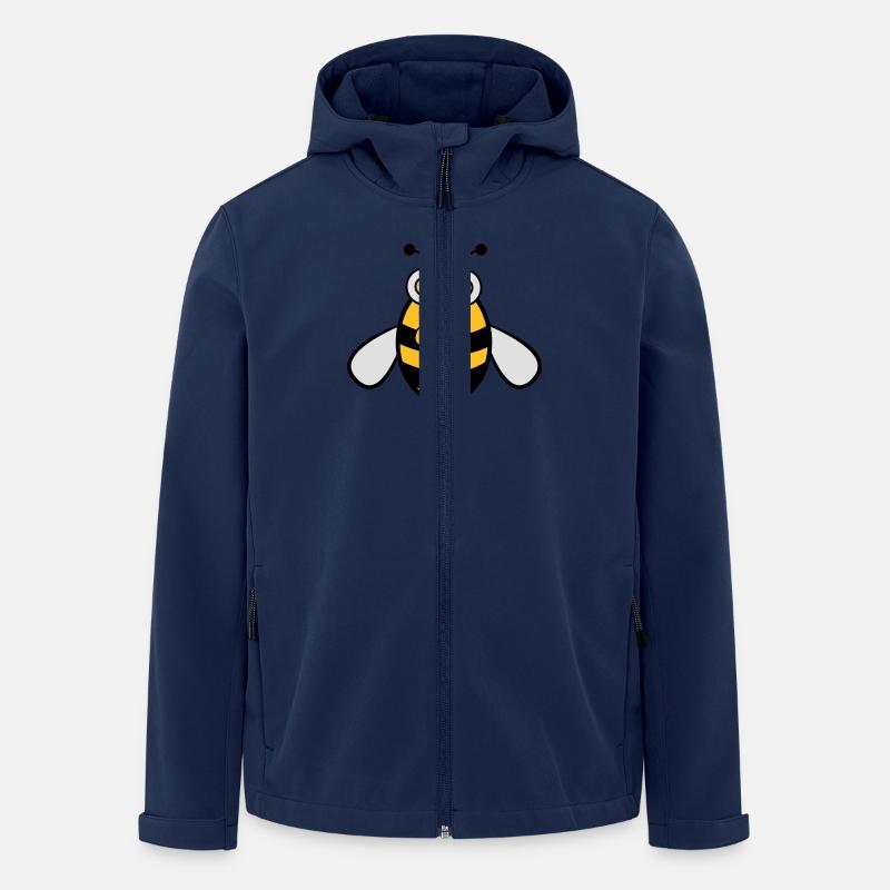 Biene witzig süss lustig - Recycelte Männer Softshell-Jacke von Stanley/Stella - Navy