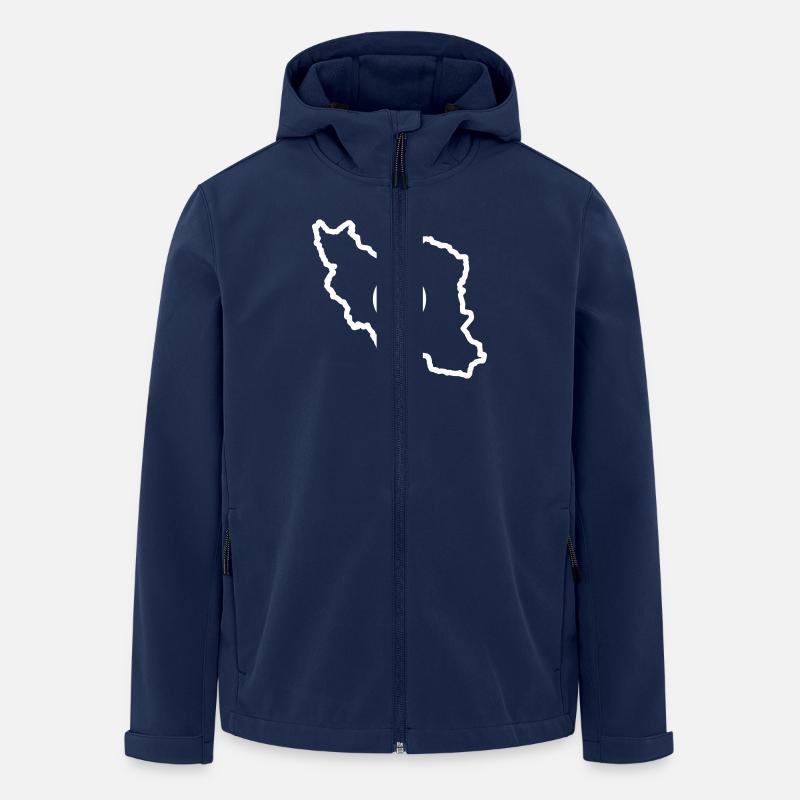 Iran Frieden - Recycelte Männer Softshell-Jacke von Stanley/Stella - Navy