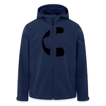 c corse map - Men’s Recycled Softshell Jacket by Stanley/Stella - navy - Front - AI Model Male 185 light (185cm)