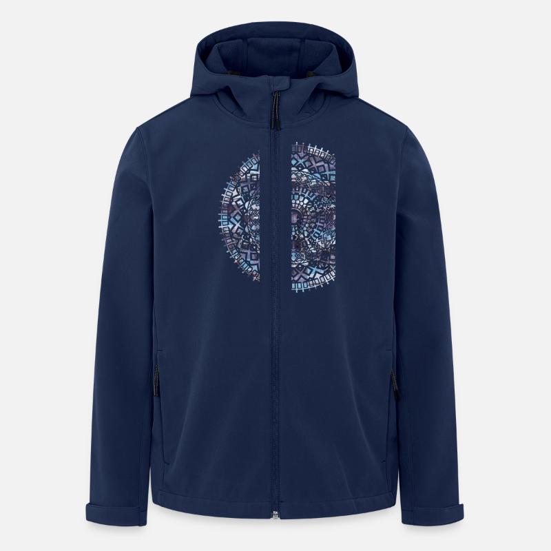 sky - Recycelte Männer Softshell-Jacke von Stanley/Stella - Navy