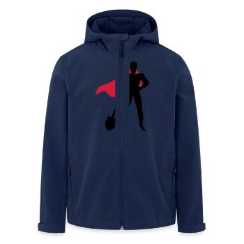 Held am Feld - Recycelte Männer Softshell-Jacke von Stanley/Stella - Navy - Vorne - AI Model Male 185 light (185cm)