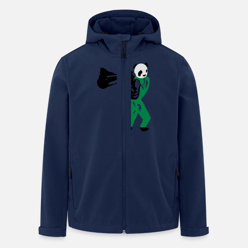 shooting panda - Recycelte Männer Softshell-Jacke von Stanley/Stella - Navy