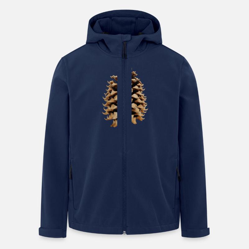 Pinien Zapfen - Recycelte Männer Softshell-Jacke von Stanley/Stella - Navy